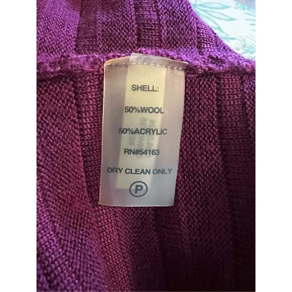 Calvin Klein Women’s Size Medium A Line Dress Purple Scoop Neck Half Sleeve